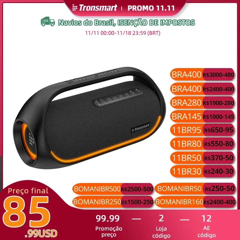 [Do Brasil] Tronsmart Bang Max 60w